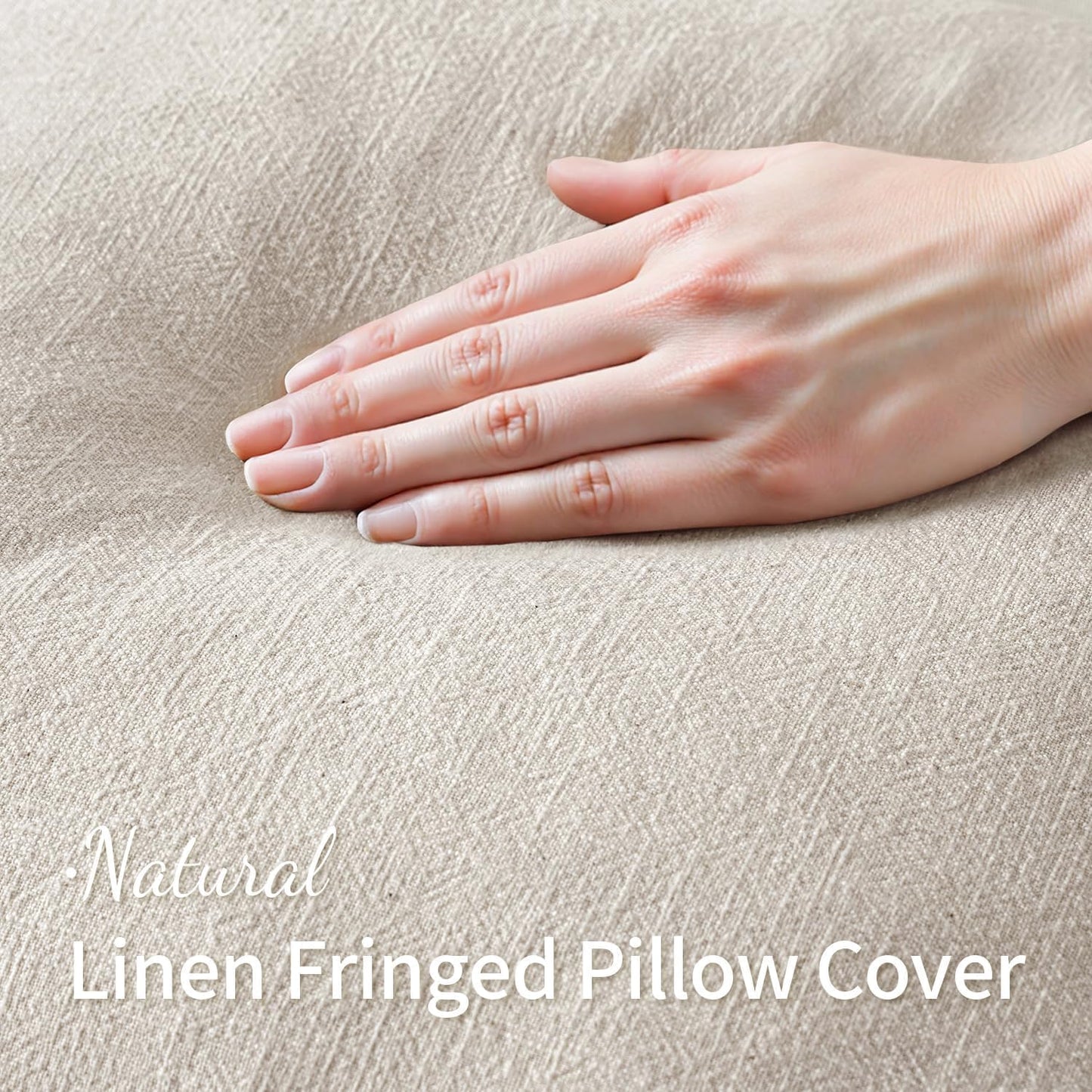 MIULEE 14x36 Long Linen Lumbar Pillow Covers Set of 1 Light Olive Green