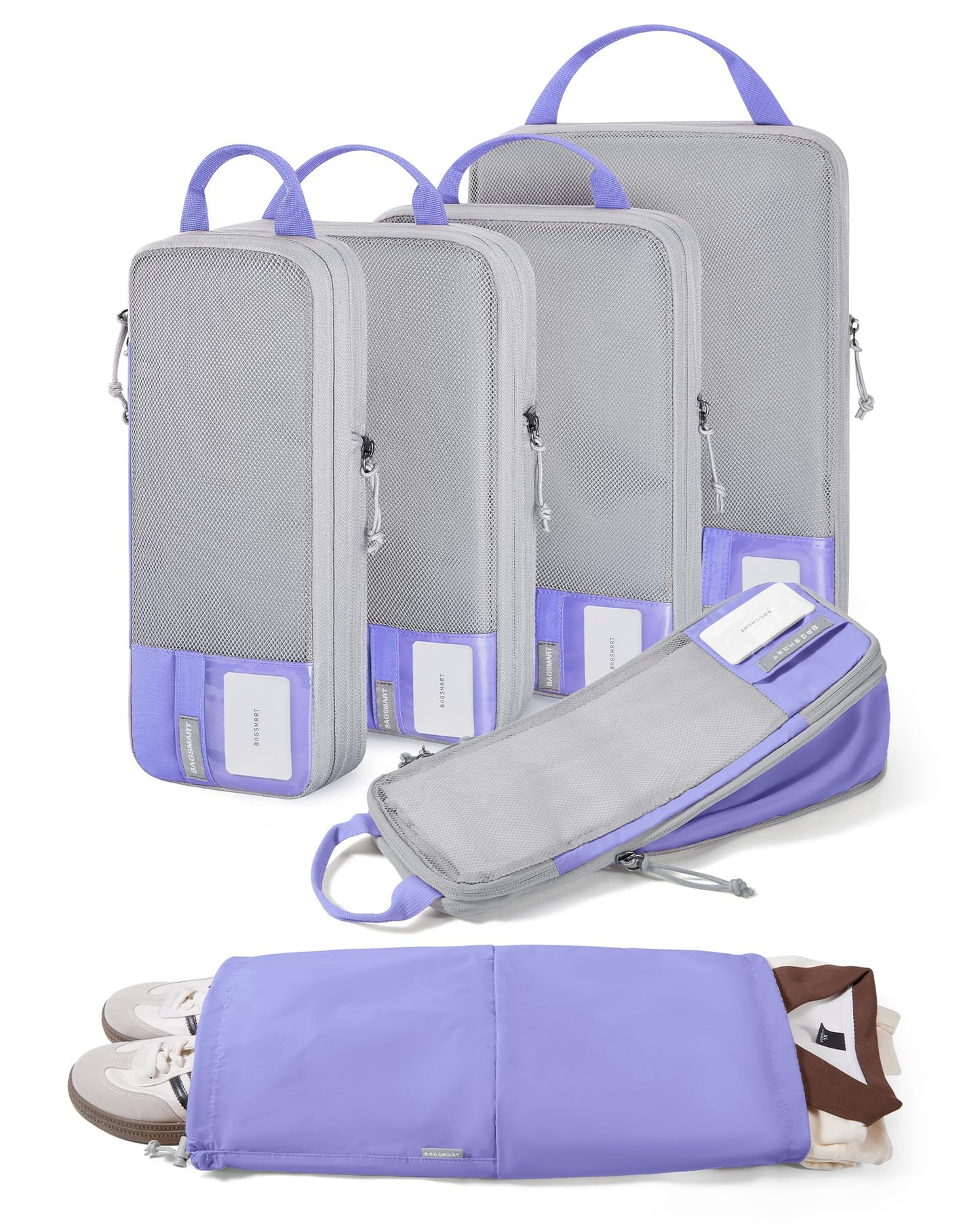 BAGSMART Compression Packing Cubes for Travel Essentials