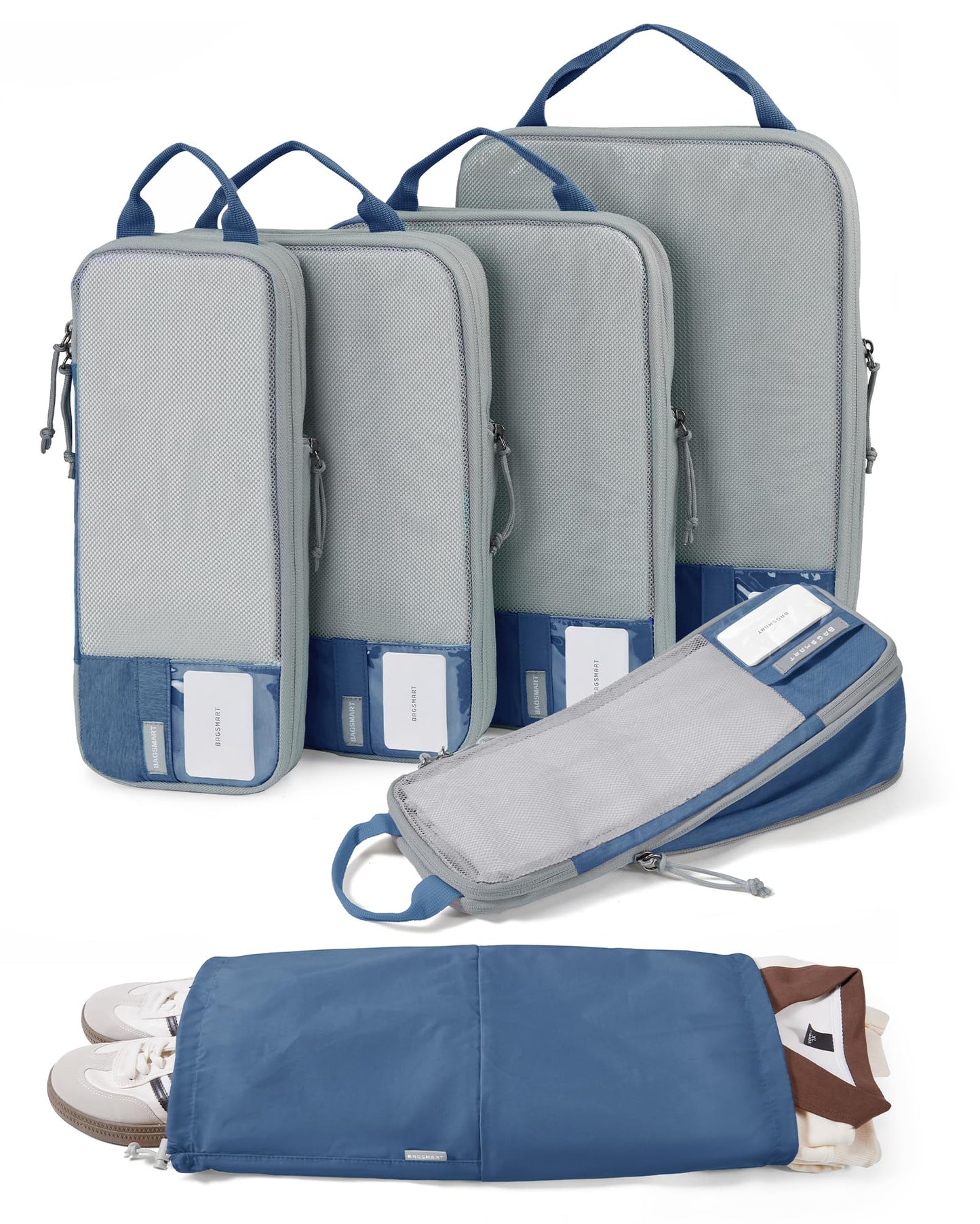 BAGSMART Compression Packing Cubes for Travel Essentials