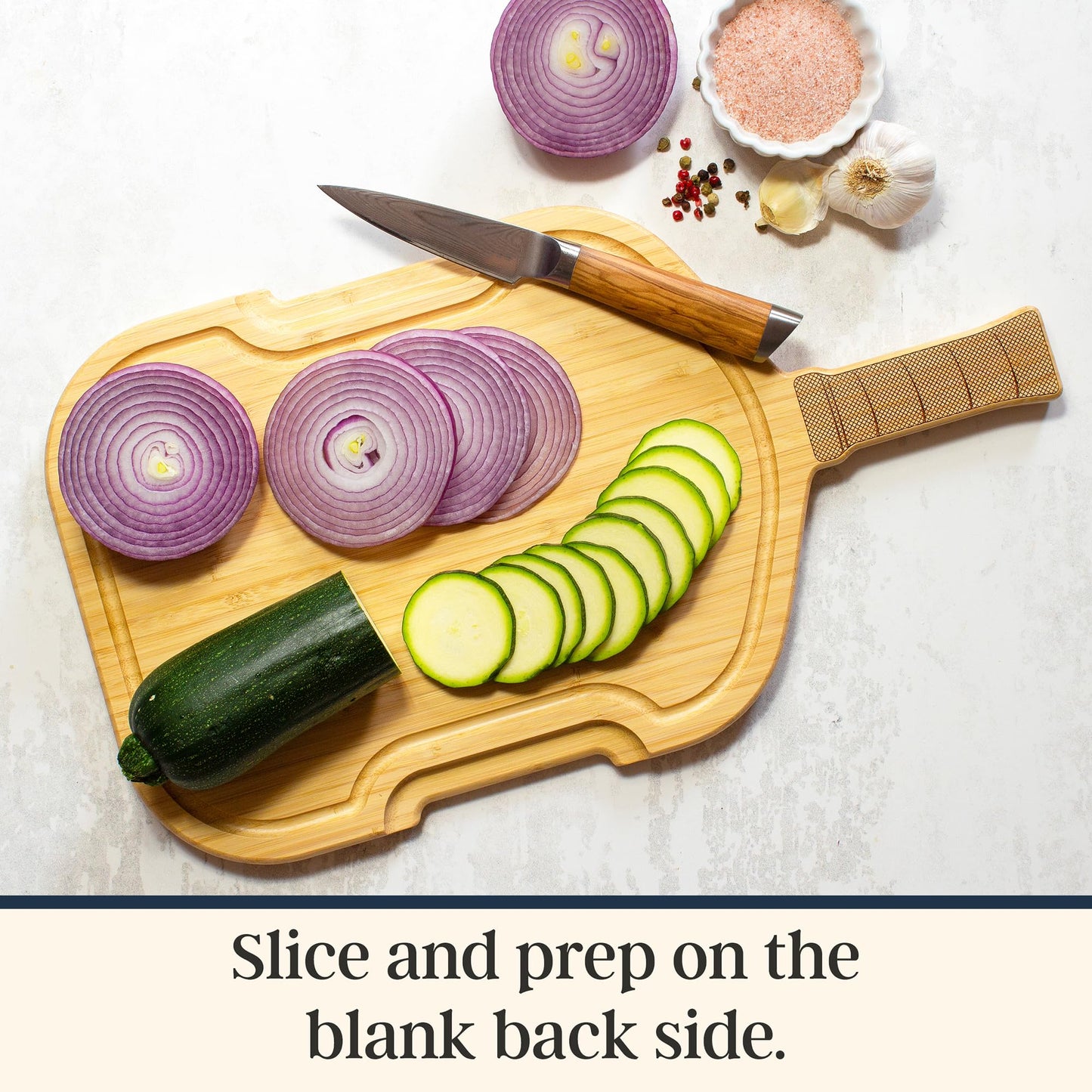 Totally Bamboo Flip, Serve & Store Football Charcuterie Board with Lid