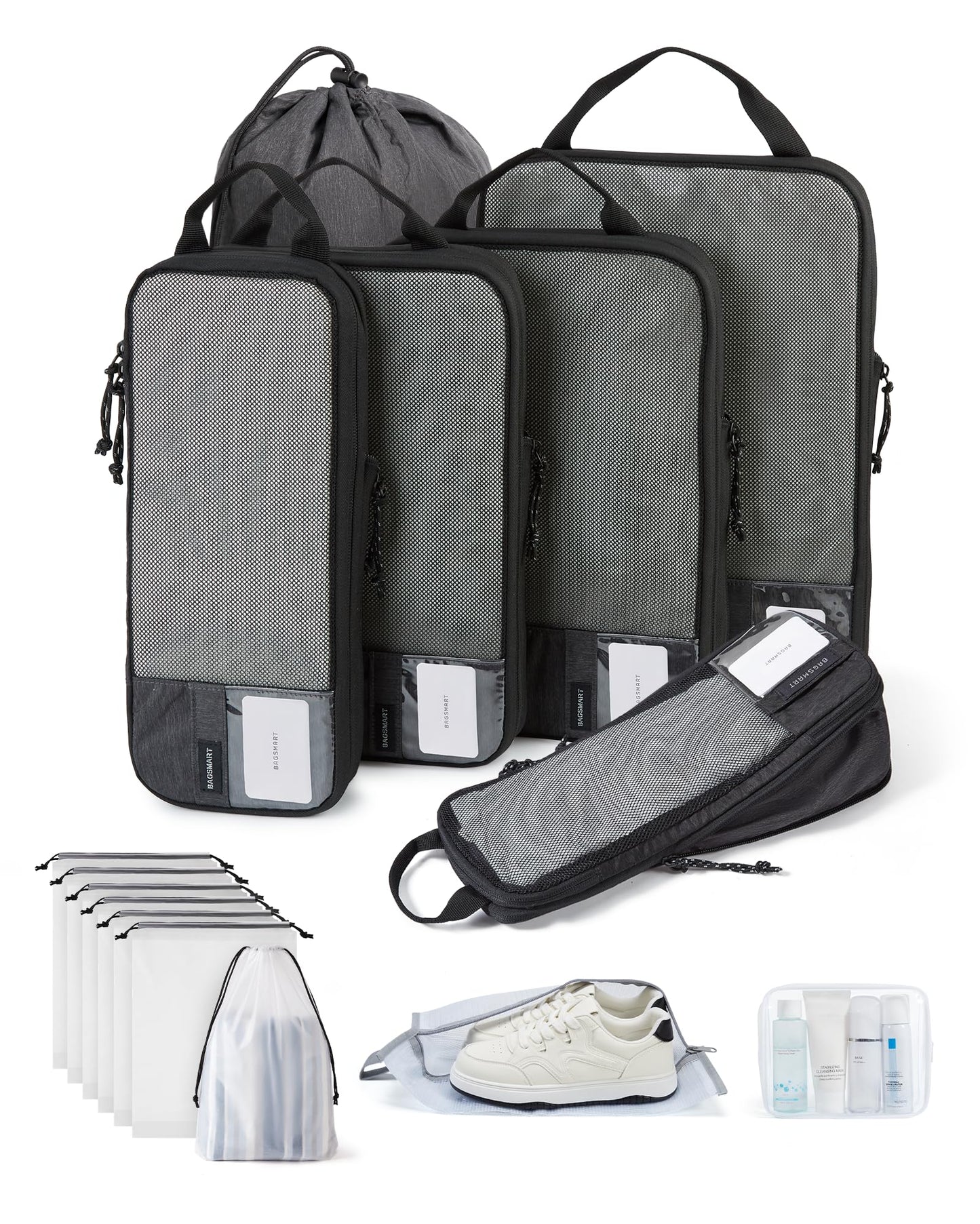 BAGSMART Compression Packing Cubes for Travel Essentials