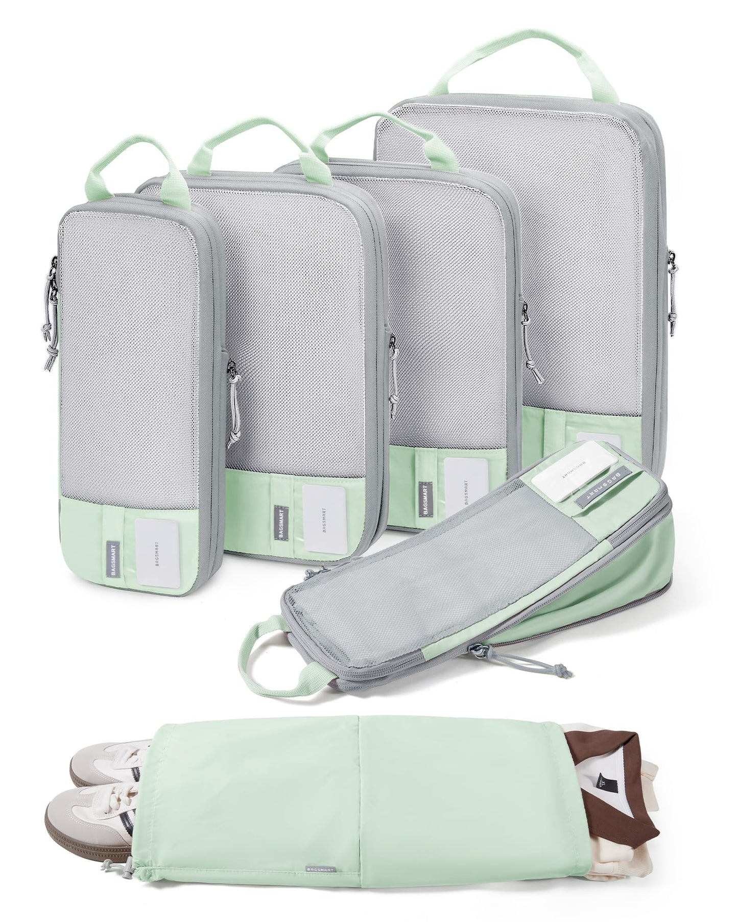 BAGSMART Compression Packing Cubes for Travel Essentials