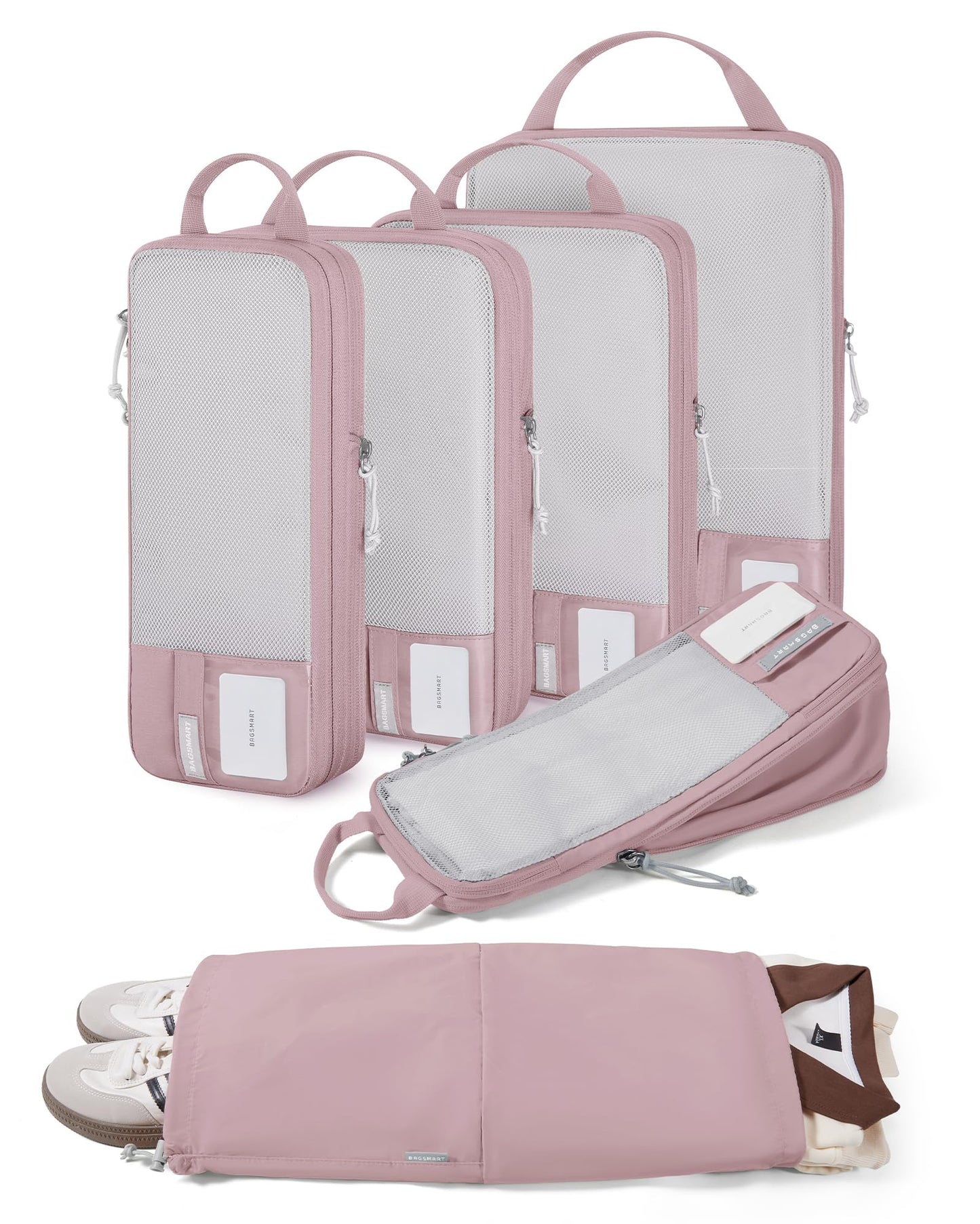 BAGSMART Compression Packing Cubes for Travel Essentials