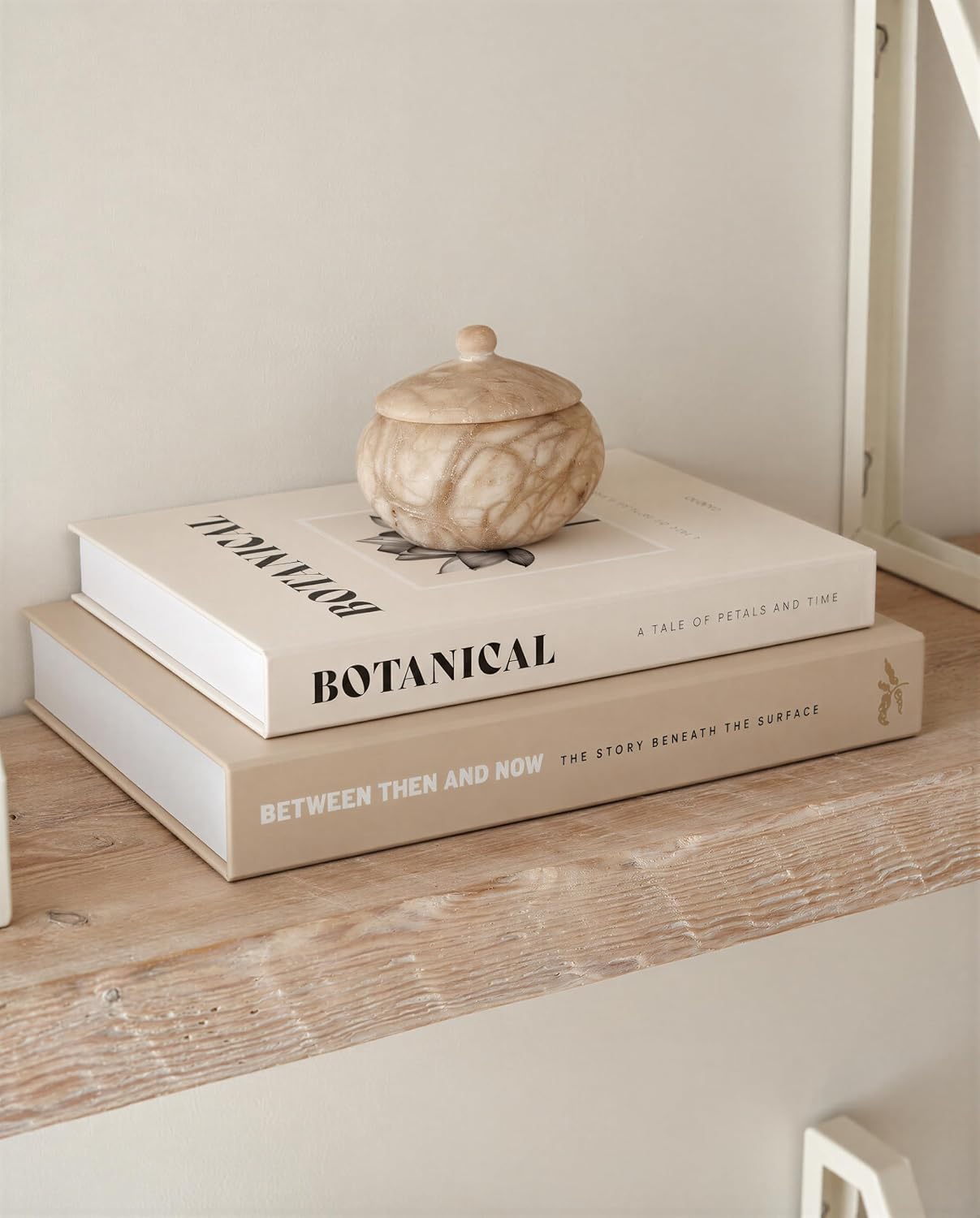 ZICOTO Beautiful Decorative Books Set of 2 for Your Coffee Table & Shelf