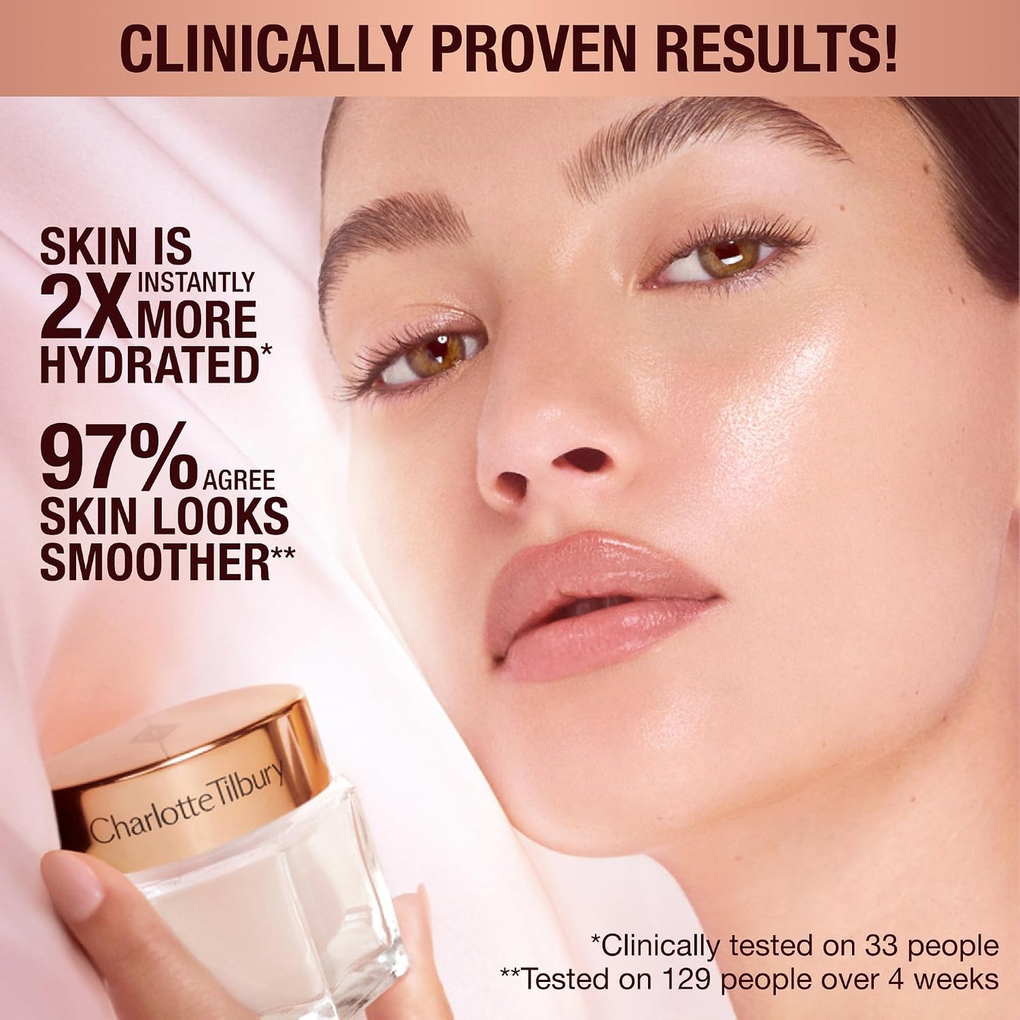 Charlotte Tilbury Magic Cream Face Moisturizer - Firming & Hydrating Face Cream to Create a Smoother-Looking Base for Makeup - Enriched with Vitamins C & E, Peptide Complex & Hyaluronic Acid
