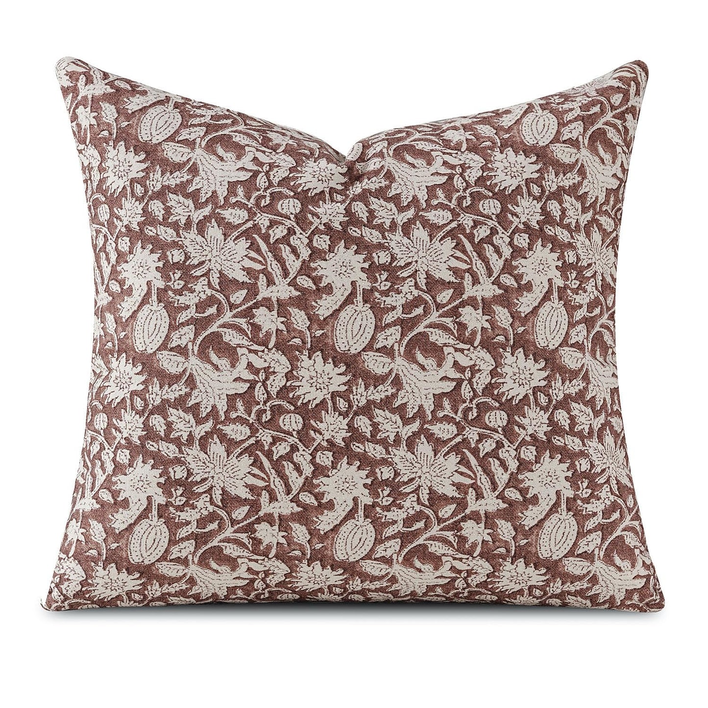 Amor Virisso Floral Throw Pillow Covers 18x18 Couch Pillows for Living Room Decorative Accent Pillow Covers Block Print Farmhouse Neutral Pillow Covers Sofa Pillows 1PC, Dusty Green