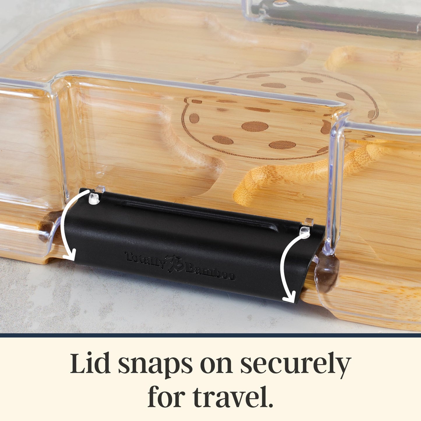 Totally Bamboo Flip, Serve & Store Football Charcuterie Board with Lid