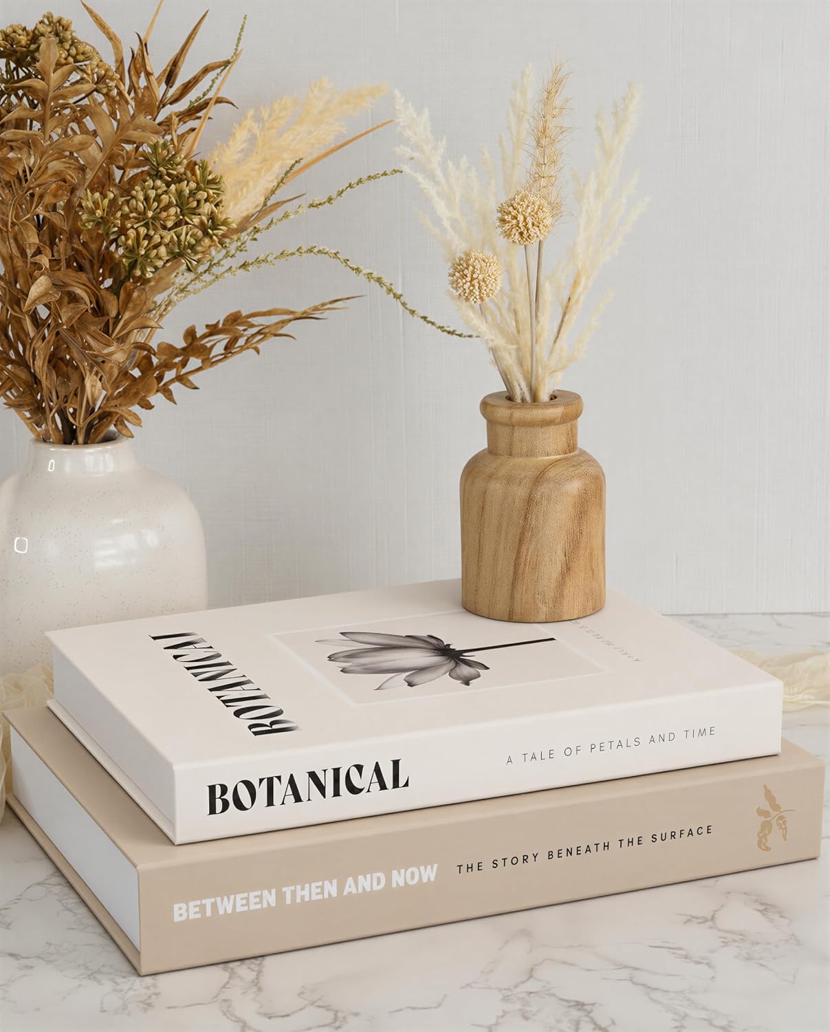 ZICOTO Beautiful Decorative Books Set of 2 for Your Coffee Table & Shelf