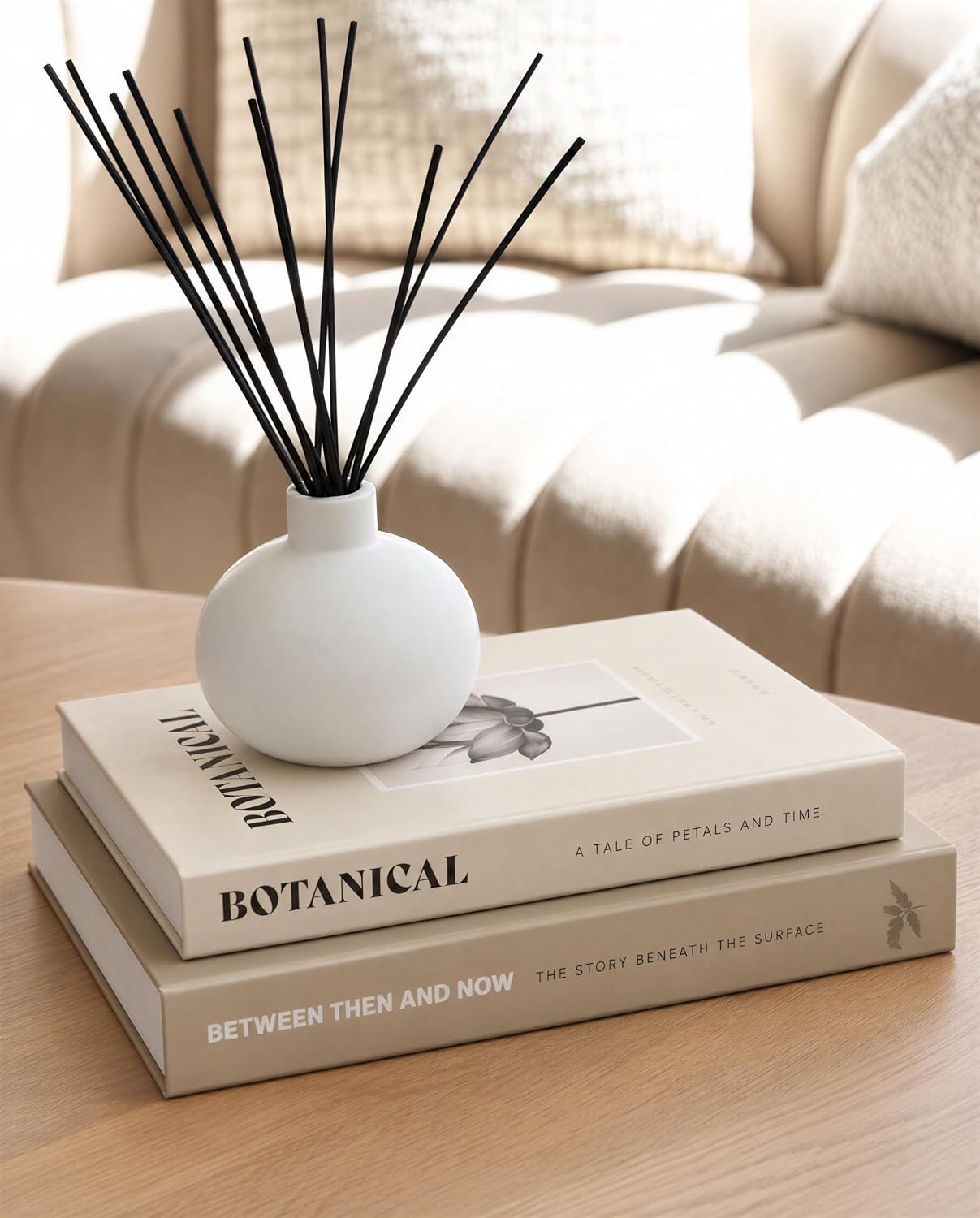 ZICOTO Beautiful Decorative Books Set of 2 for Your Coffee Table & Shelf