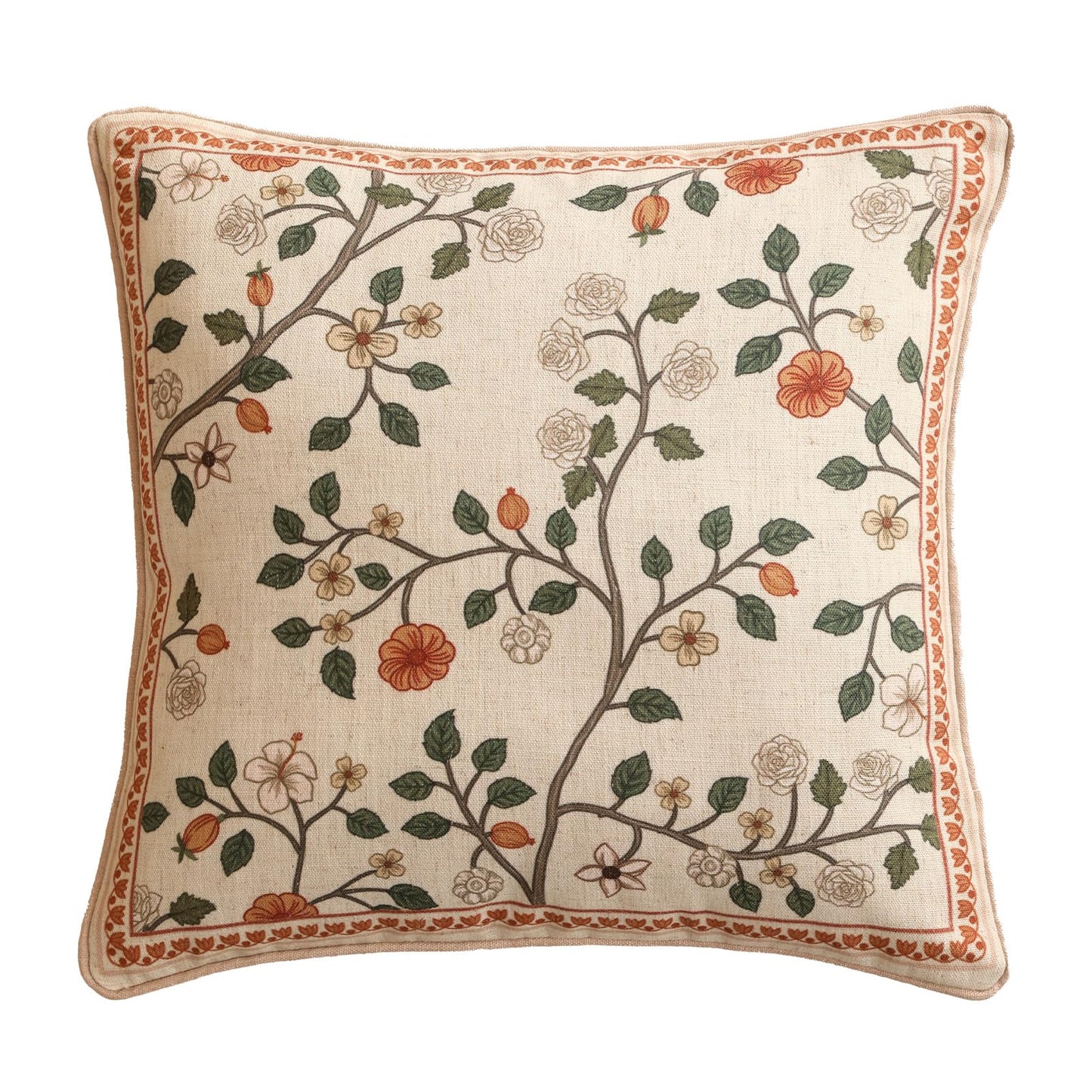 ISAENNE Designer Vintage Square Throw Pillow Cover,Set of 2,18"x18"