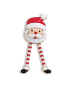 Whimsical Dancing Santa Pin