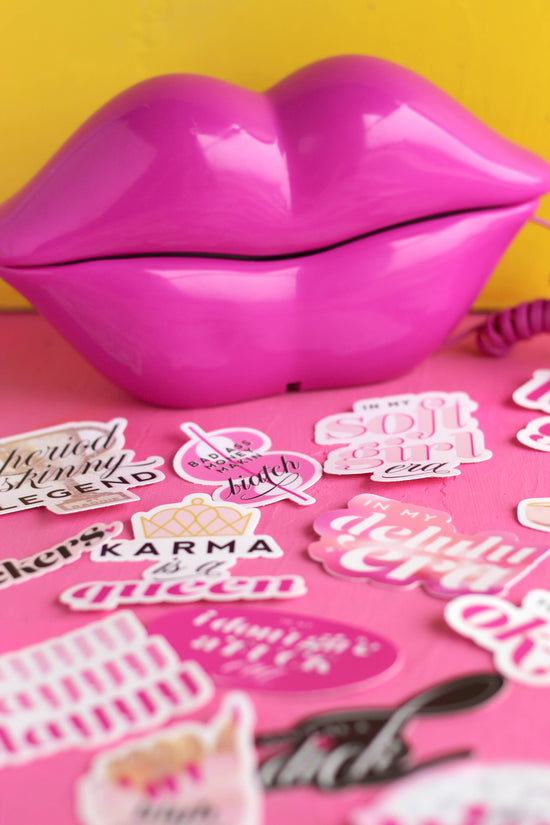 Load image into Gallery viewer, Cheers Pink Champagne Glass Vinyl Sticker
