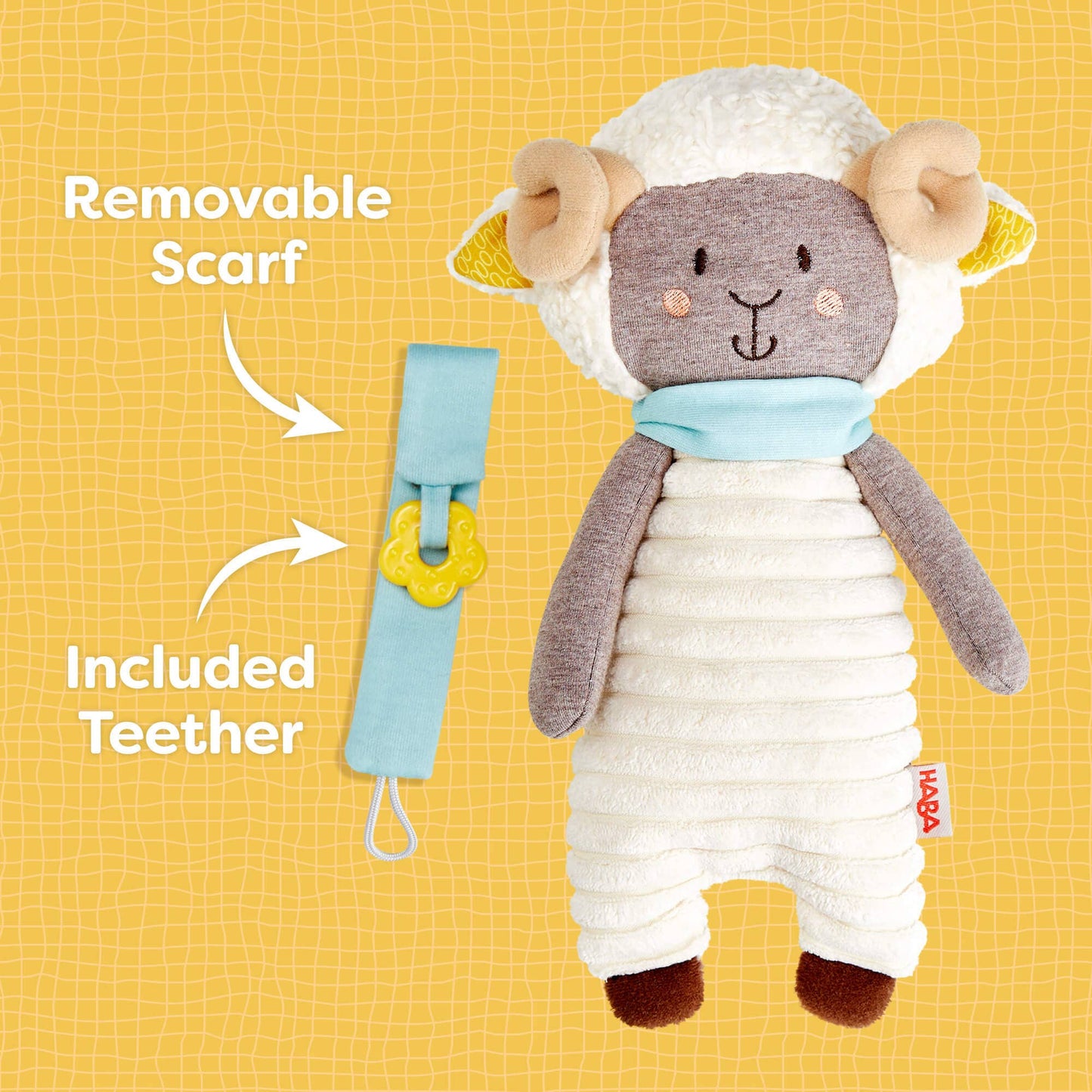Woolbert the Ram Pacifier Holder