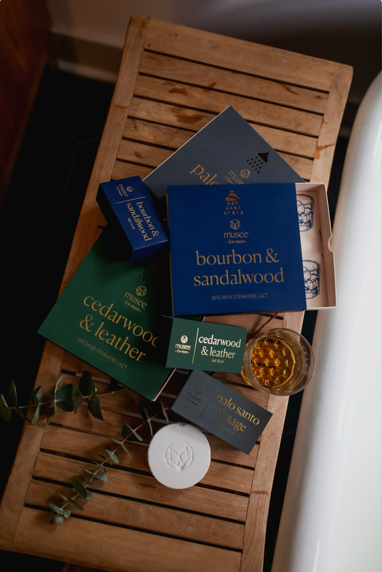 Load image into Gallery viewer, Bourbon &amp;amp; Sandalwood Shower Steamers
