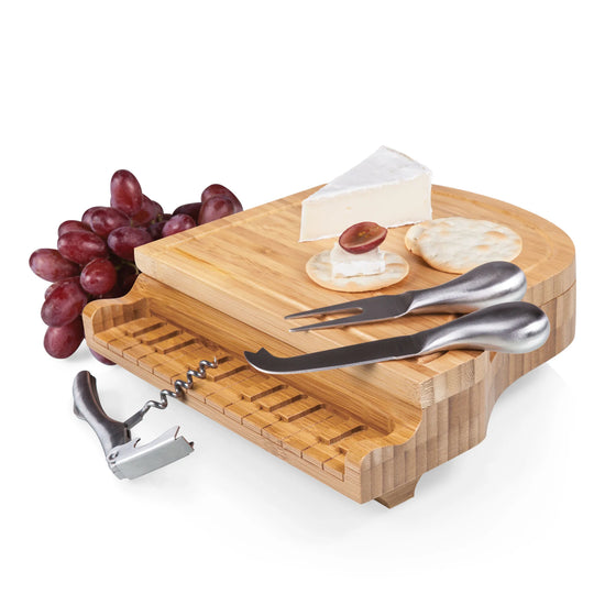 Load image into Gallery viewer, Piano Cheese Cutting Board &amp;amp; Utensils Set
