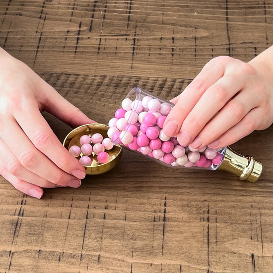 Gold Metallic Champagne Bottle Favor Containers