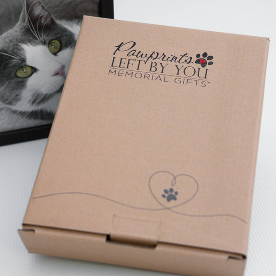 Load image into Gallery viewer, Pet Loss Memorial Frame: Pawprints Left By You Cat
