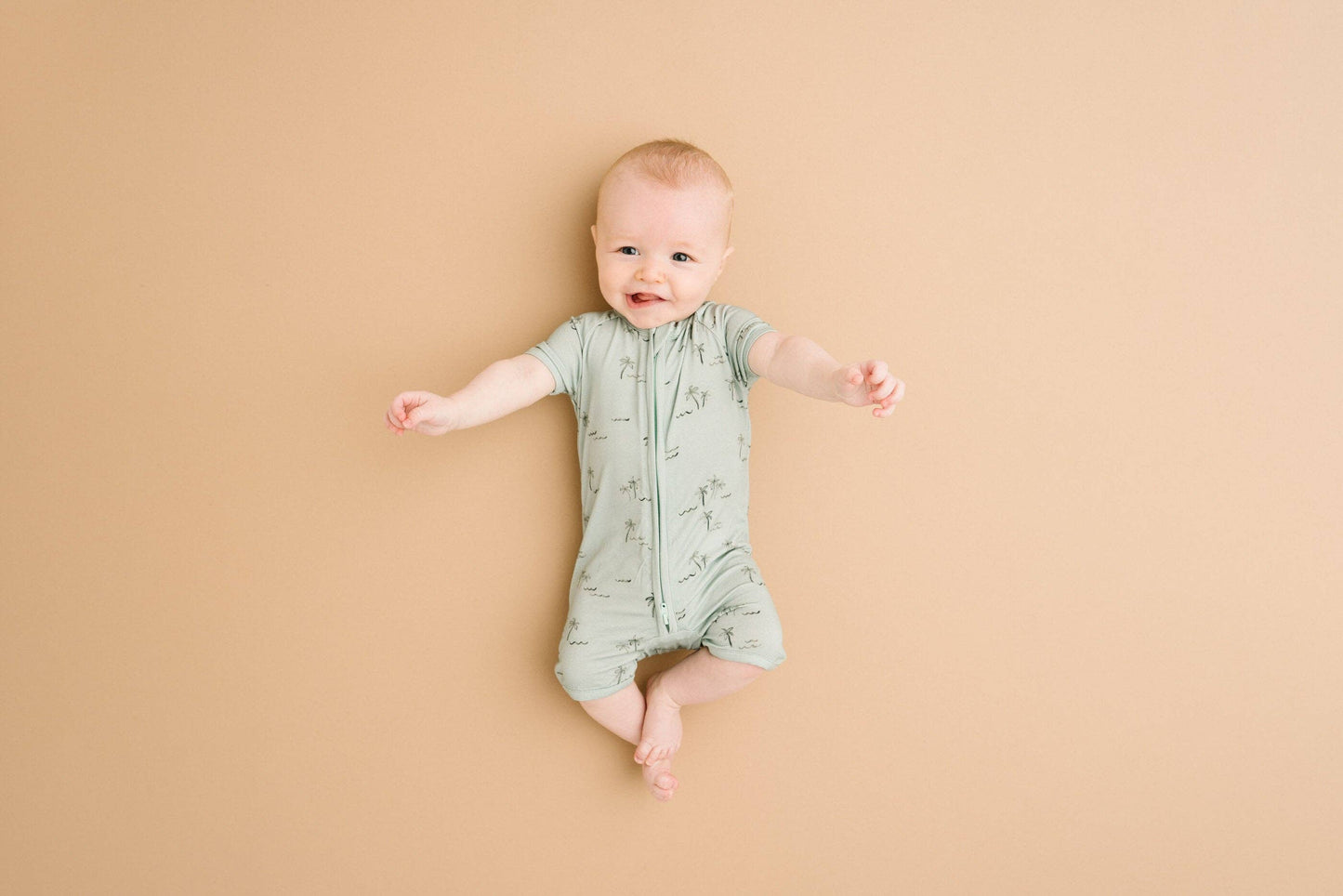 Palm Breeze Bamboo Short Romper