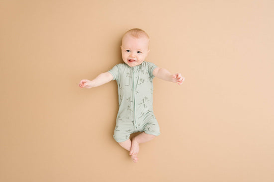 Palm Breeze Bamboo Short Romper