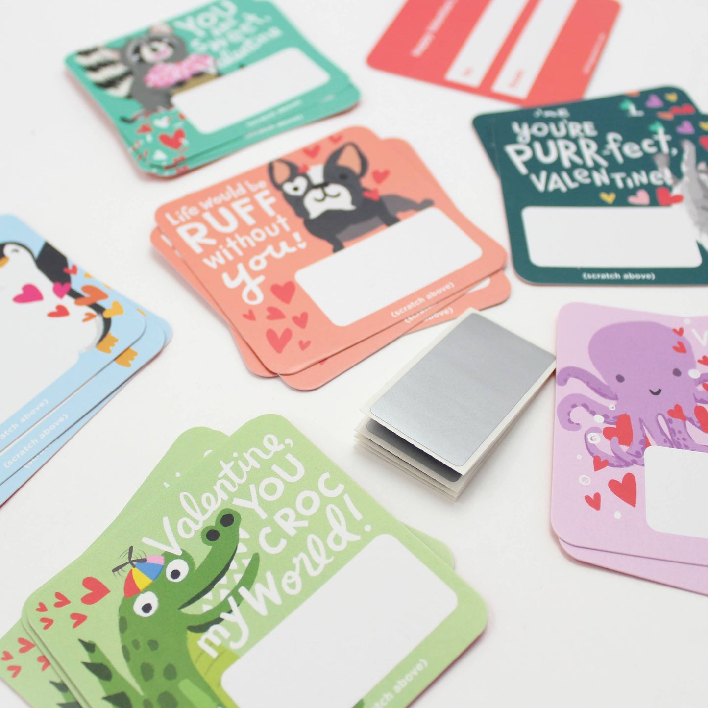 Scratch-off Valentines - Animal Puns