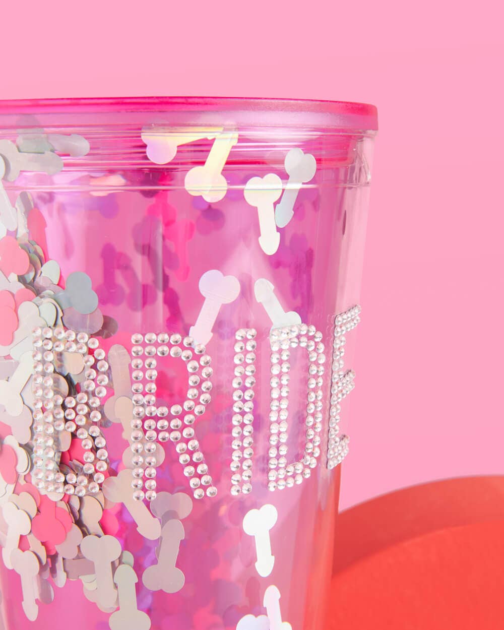 Bride Rhinestone Tumbler, Reusable Bach Party Cup