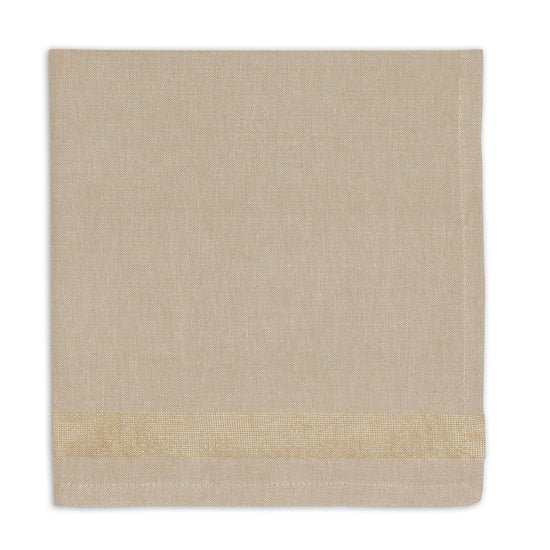 Gold Sparkle Edge Stripe Napkin