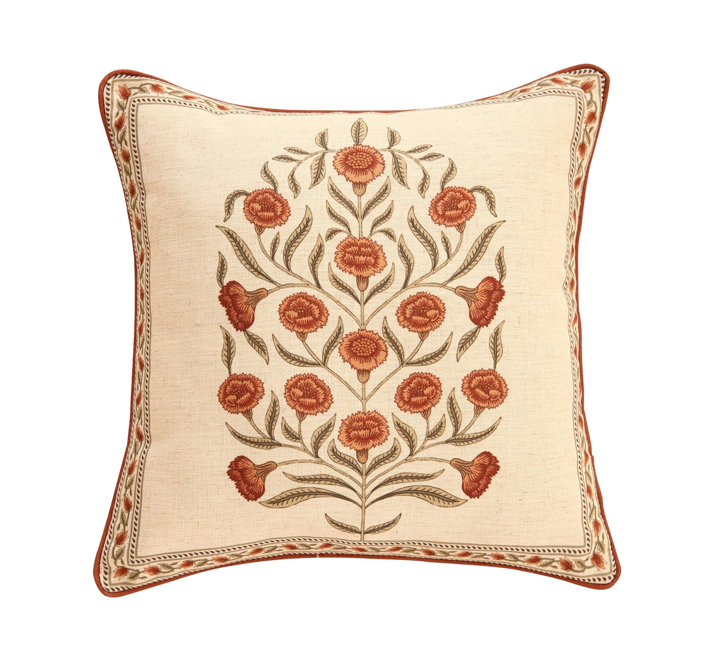 ISAENNE Designer Vintage Square Throw Pillow Cover,Set of 2,18"x18"