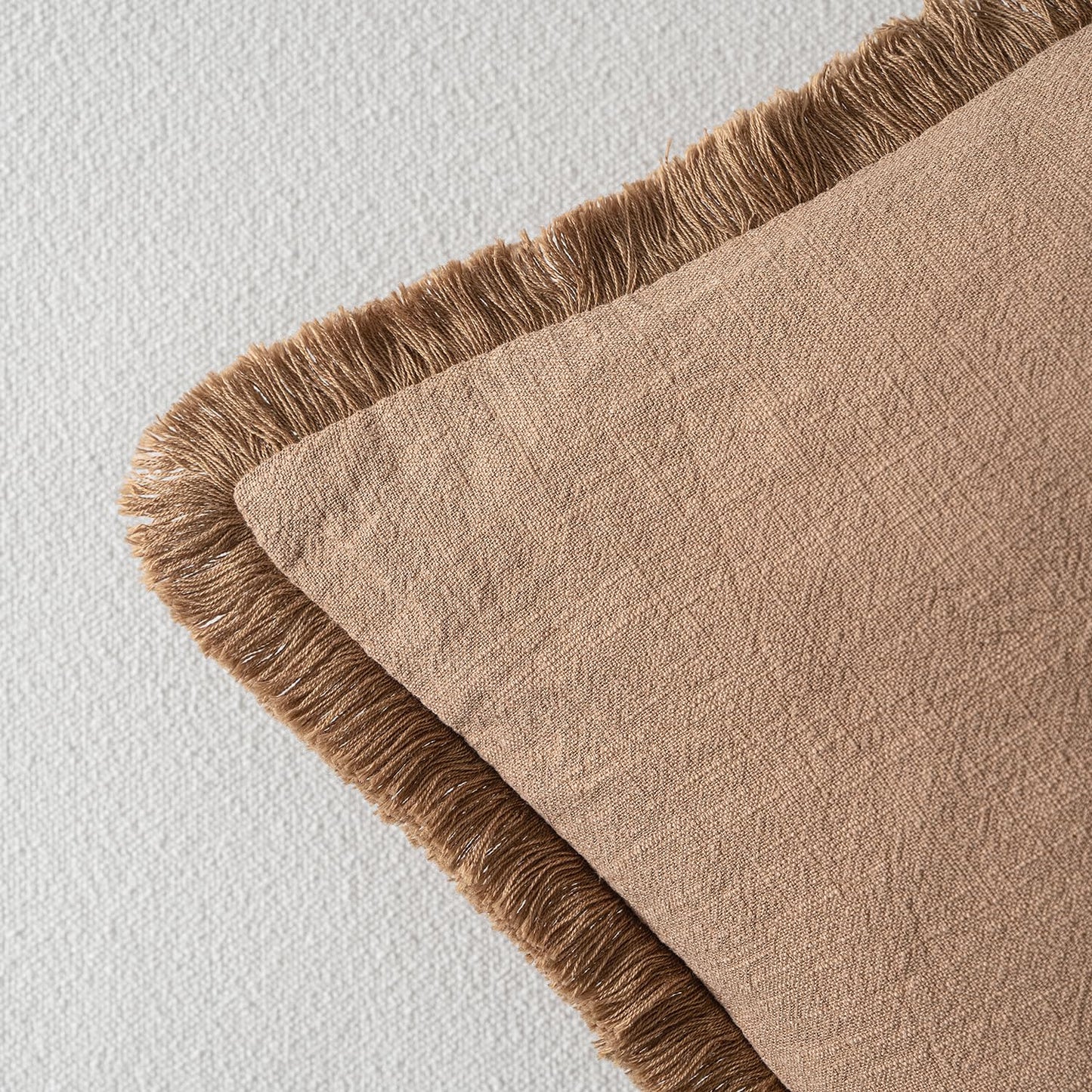 MIULEE 14x36 Long Linen Lumbar Pillow Covers Set of 1 Light Olive Green