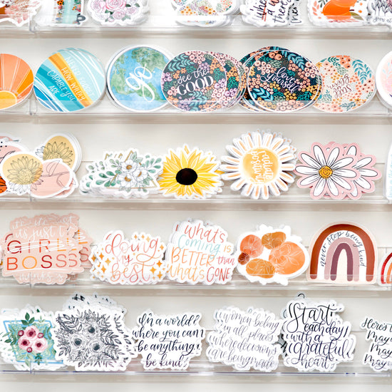 Load image into Gallery viewer, Clear Doing My Best Sticker 3x2.5in
