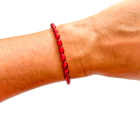 Load image into Gallery viewer, 18K Gold &amp;amp; Enamel Christmas Bracelet: Falala
