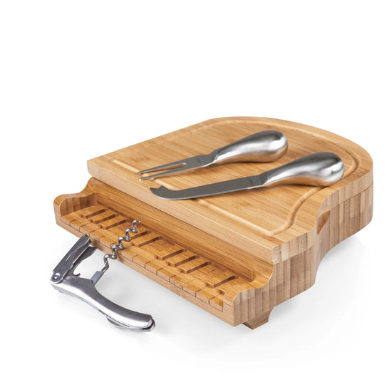 Load image into Gallery viewer, Piano Cheese Cutting Board &amp;amp; Utensils Set

