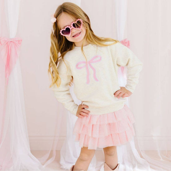 Ballet Bow Tiered Tutu - Kids Dress Up Skirt
