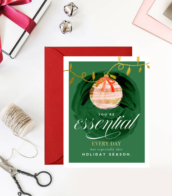 Load image into Gallery viewer, Essential Worker Thank You Holiday Greeting Card
