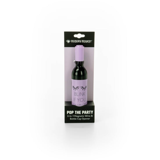 Load image into Gallery viewer, Pop The Party 3-in-1 Magnetic Wine &amp;amp; Bottle Cap Opener
