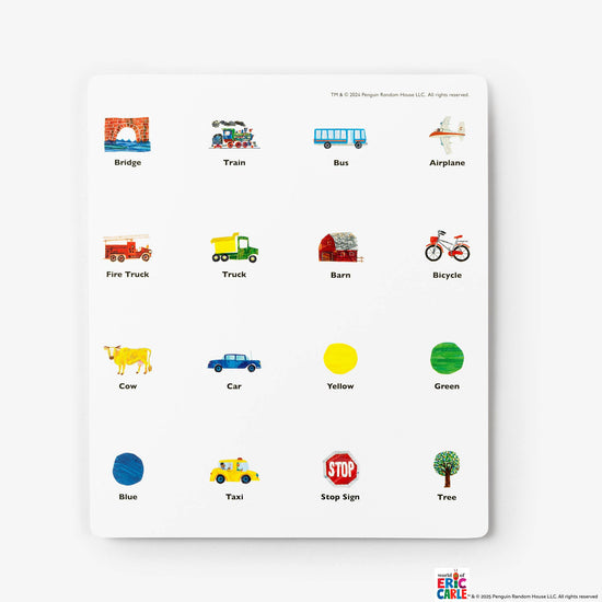 Very Hungry Caterpillar Travel Bingo Game