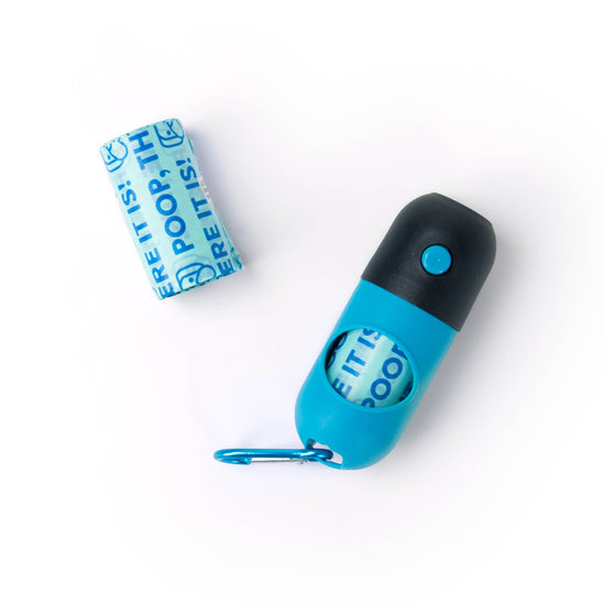 Load image into Gallery viewer, Poop, There It Is! 2-in-1 Flashlight &amp;amp; Doggie Bag Dispenser
