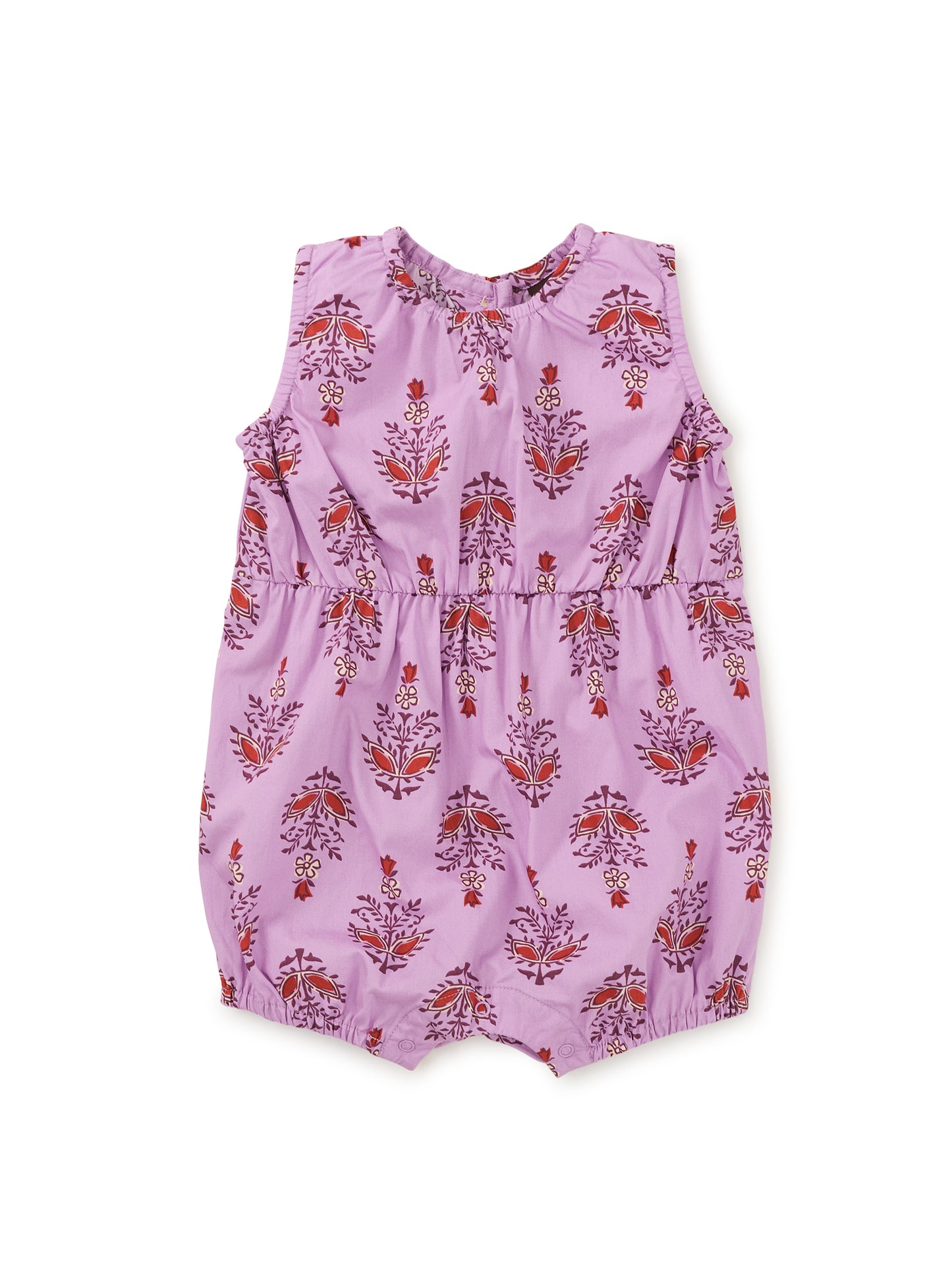 Peek-a-Boo Back Baby Romper / Kalavathi Blockprint
