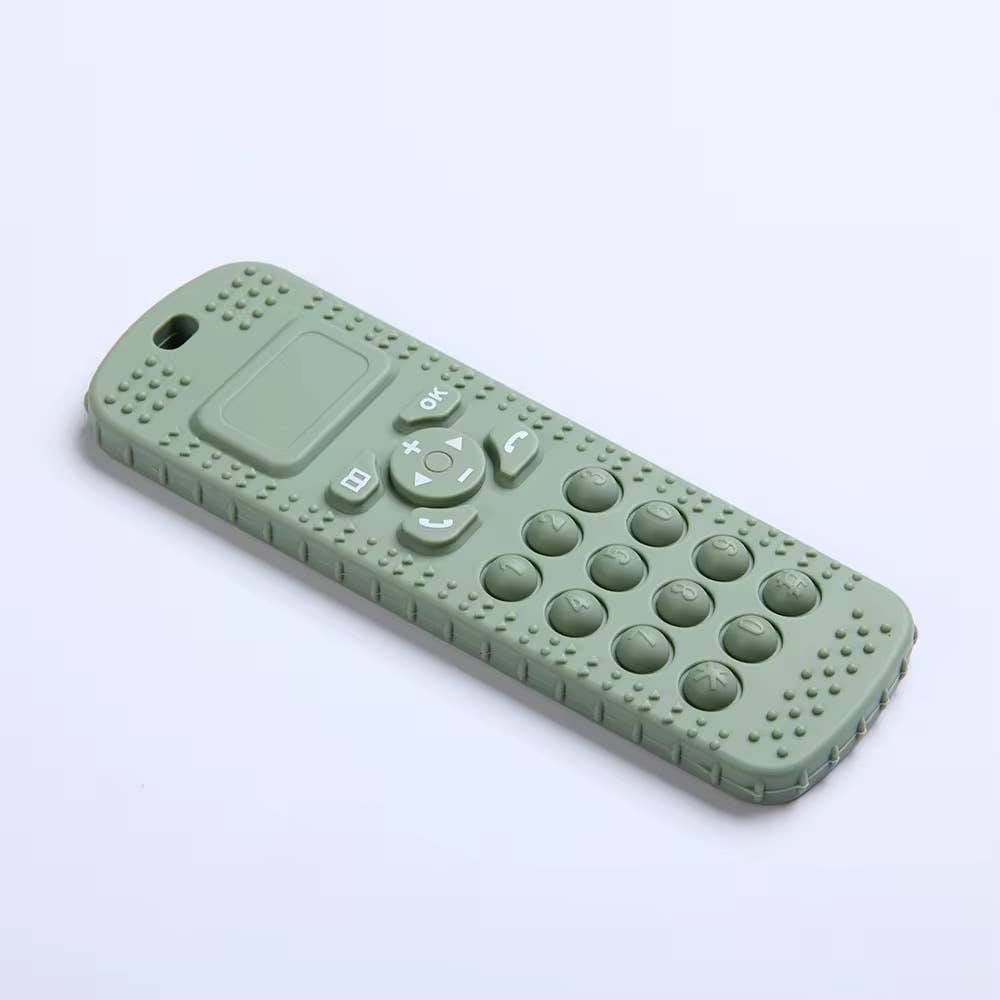 Telephone Silicone Pop-it  Teether: Sage