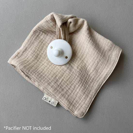 Load image into Gallery viewer, Pacifier Blanket Holder (Sand)
