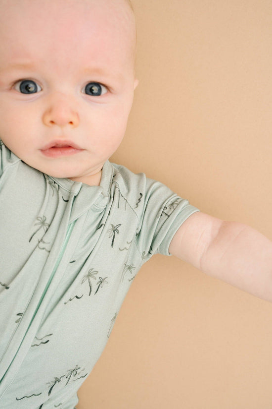 Palm Breeze Bamboo Short Romper