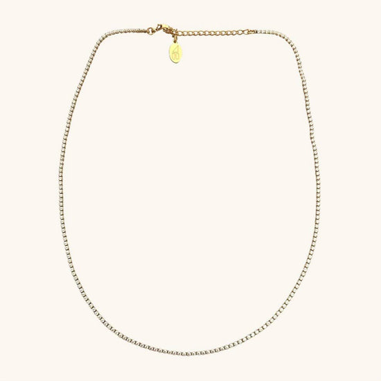 Load image into Gallery viewer, Micro Tennis Necklace- Waterproof
