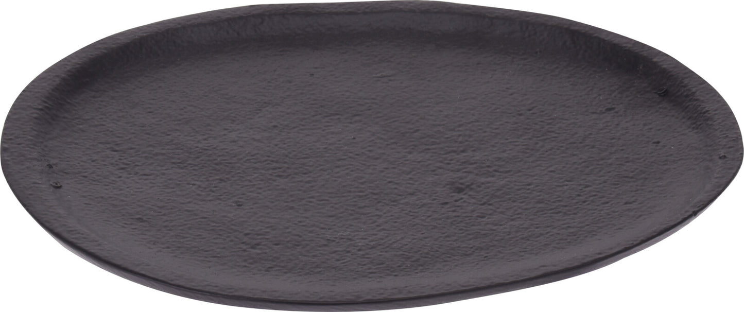 Lg Black Oval Tray