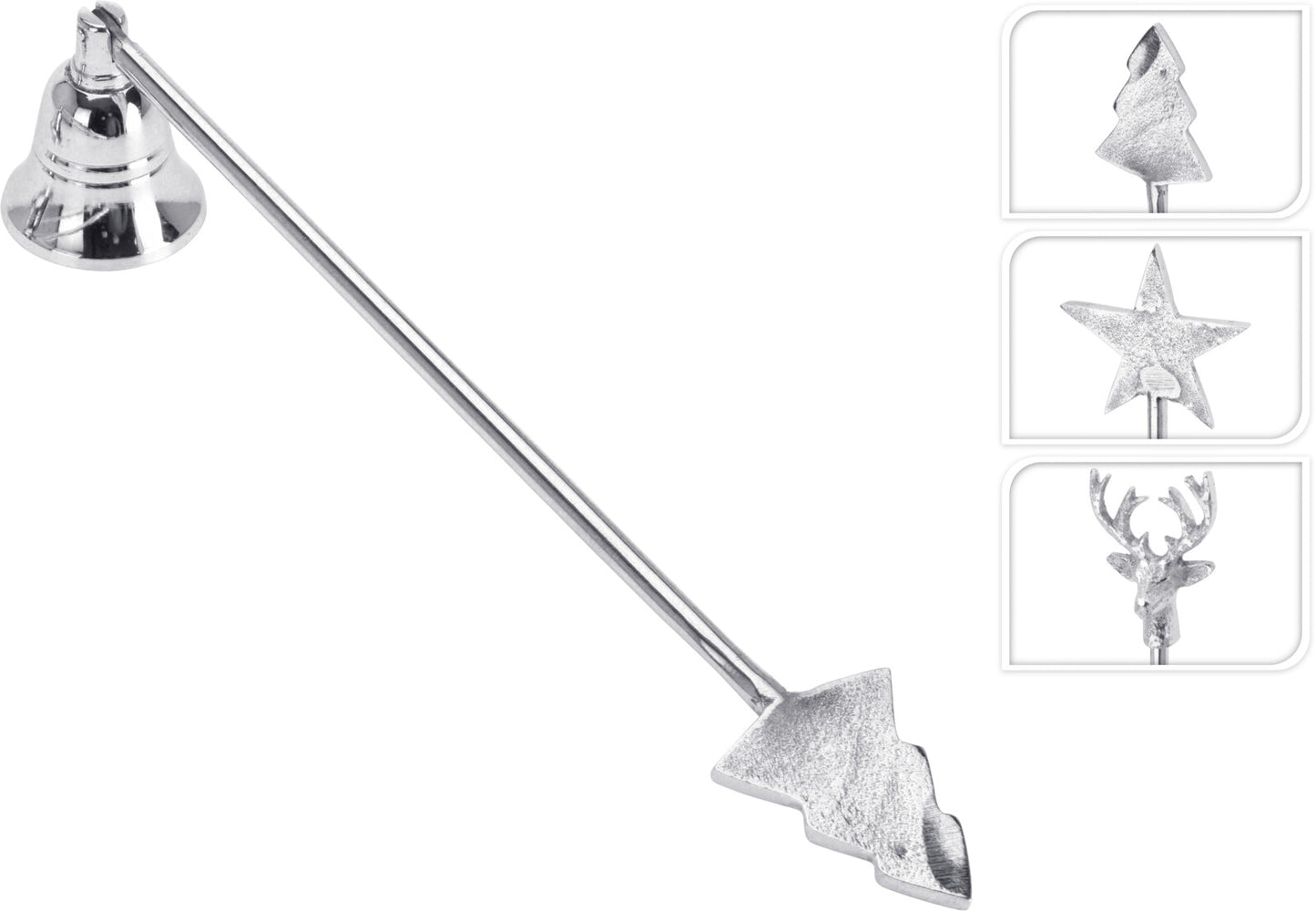 Holiday Silver Candle Flame Snuffers
