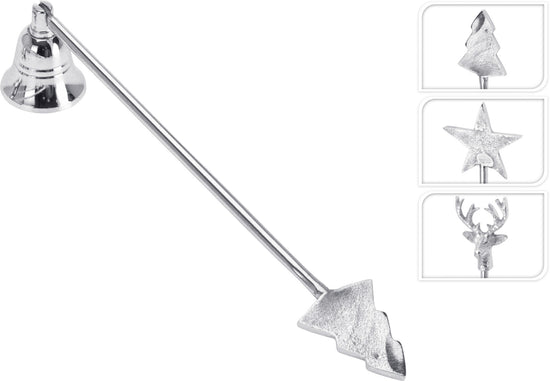 Holiday Silver Candle Flame Snuffers