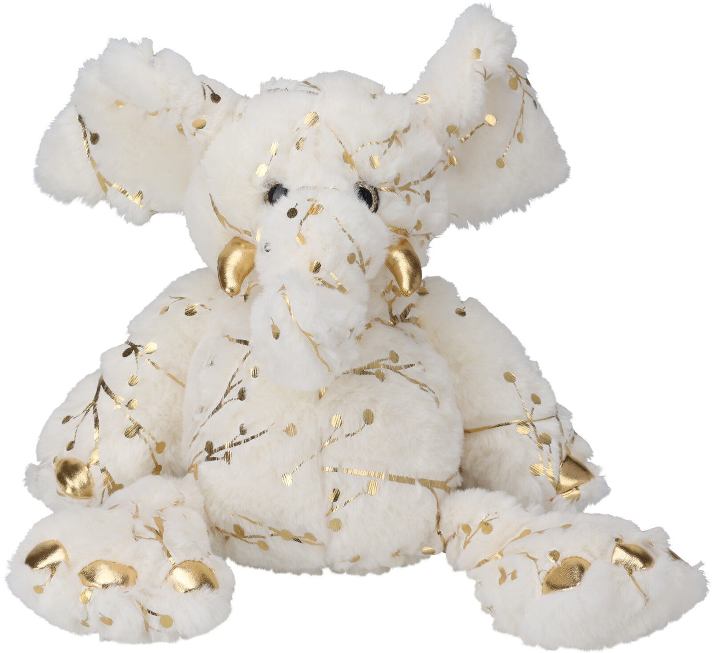 Medium Elephant with metallic Gold