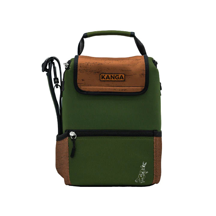 Green/Wood Grain 6-12 Pack Cooler
