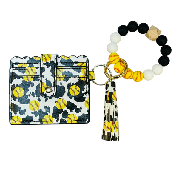 Ballin' Scallop Edge Cardholder Wristlet
