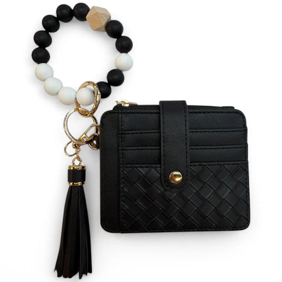 Load image into Gallery viewer, Silicon Ball Bracelet Wallet Wristlet
