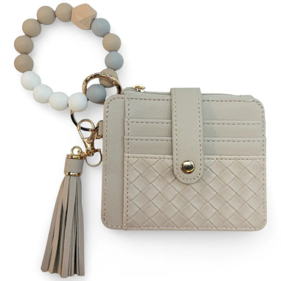 Load image into Gallery viewer, Silicon Ball Bracelet Wallet Wristlet
