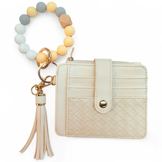 Load image into Gallery viewer, Silicon Ball Bracelet Wallet Wristlet
